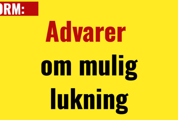 STORM: Advarer om mulig lukning