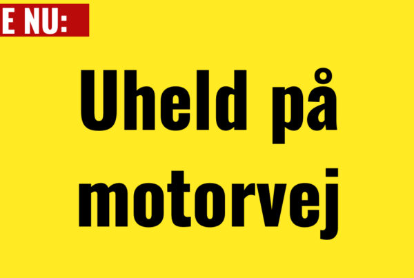 LIGE NU: Uheld på motorvej