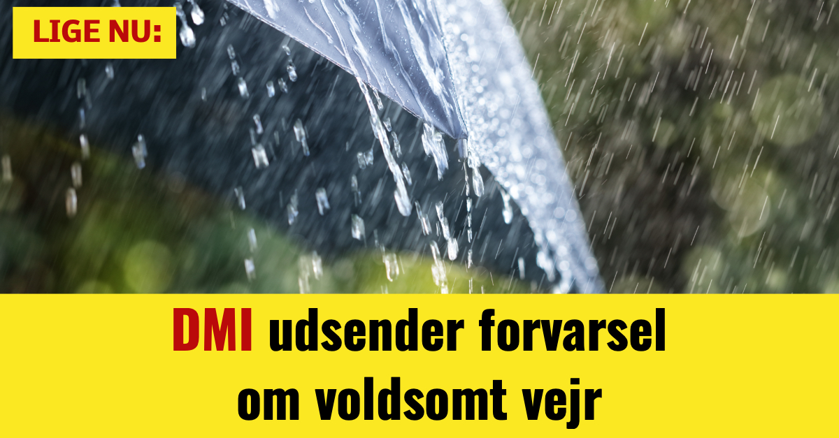 DMI udsender forvarsel om voldsomt vejr