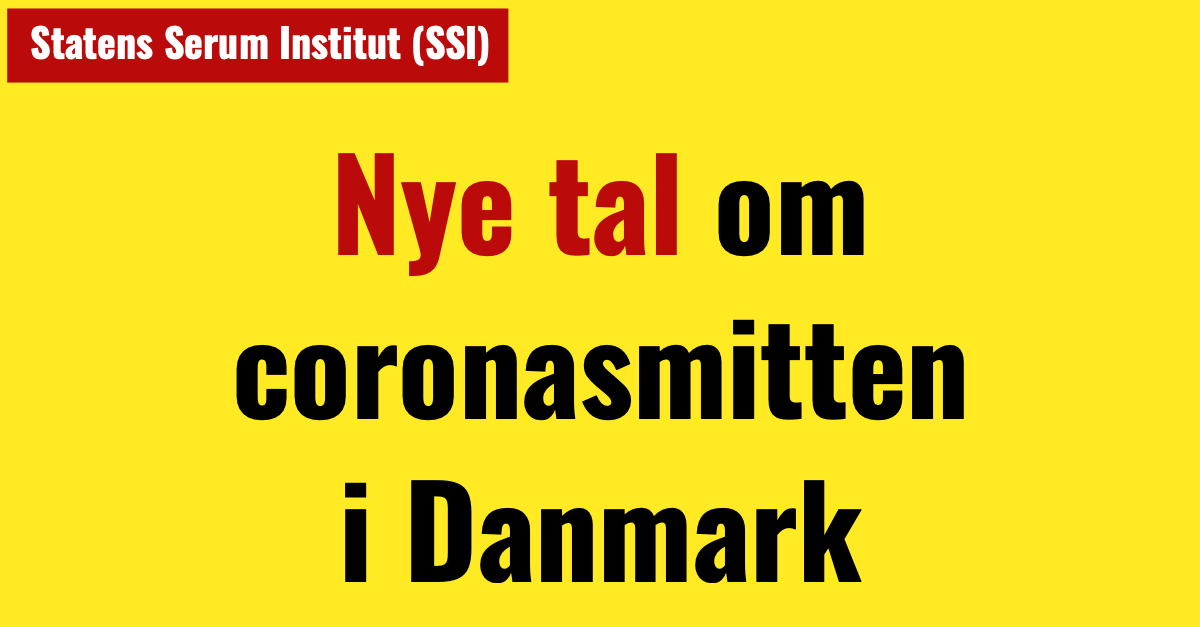 Nye tal om coronasmitten i Danmark