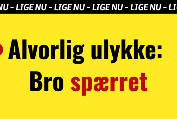 Alvorlig ulykke: Bro spærret