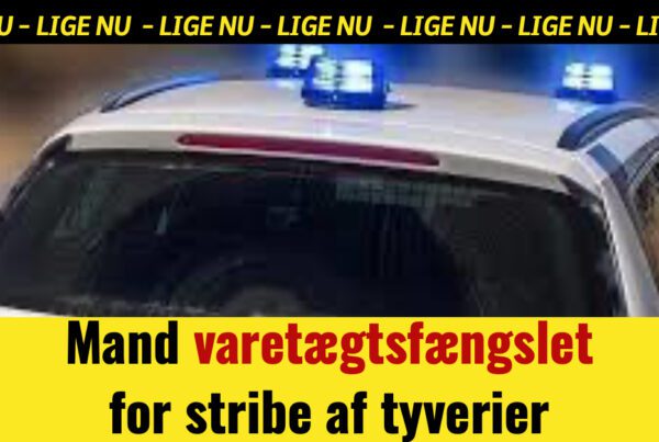 Mand varetægtsfængslet for stribe af tyverier