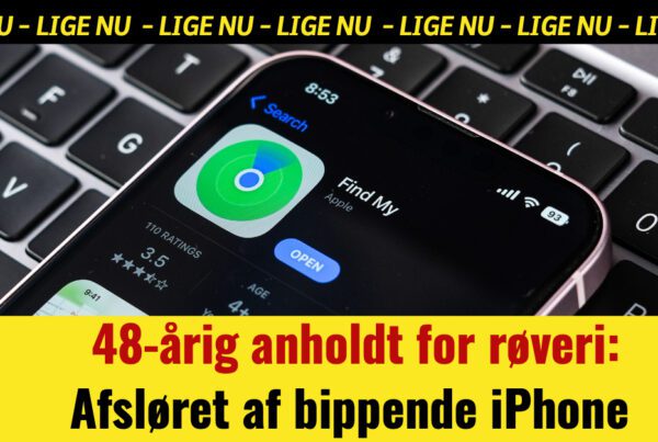 48-årig anholdt for røveri: Afsløret af bippende iPhone