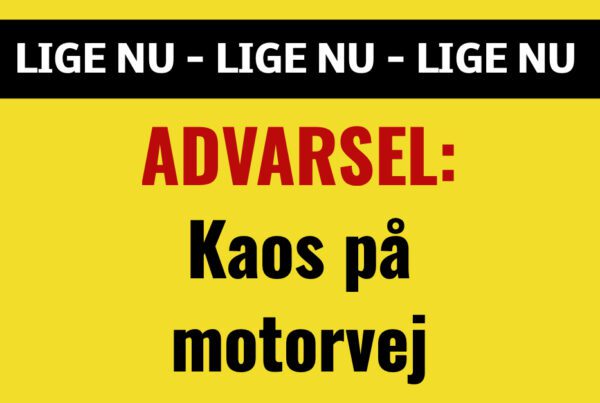 ADVARSEL: Kaos på motorvej