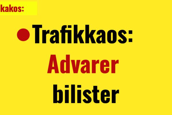 Trafikkaos: Advarer bilister