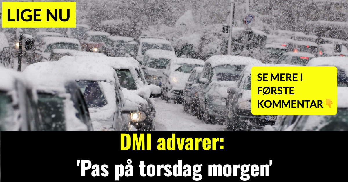 DMI advarer: 'Pas på torsdag morgen'