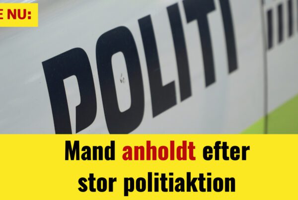 LIGE NU: Mand anholdt efter stor politiaktion