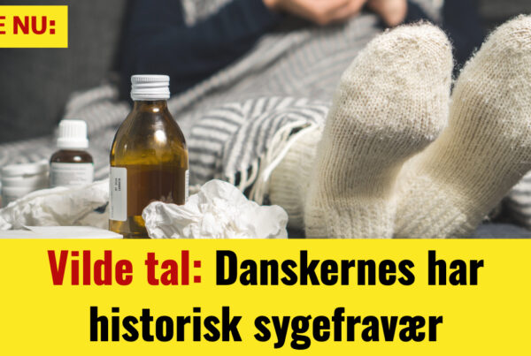 Vilde tal: Danskernes har historisk sygefraværVilde tal: Danskernes har historisk sygefravær