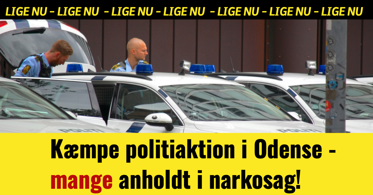 Kæmpe politiaktion i Odense - mange anholdt i narkosag!