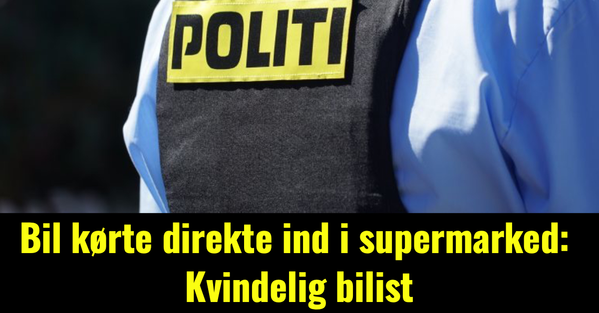 Bil kørte direkte ind i supermarked: Kvindelig bilist