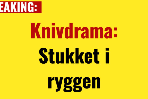 Knivdrama: Stukket i ryggen