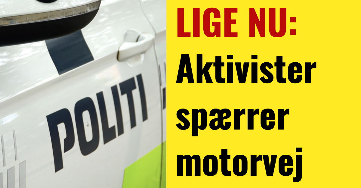 LIGE NU: Aktivister spærrer motorvej