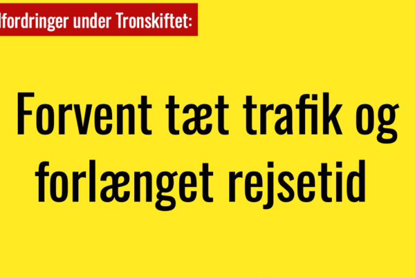 Trafikudfordringer under Tronskiftet: