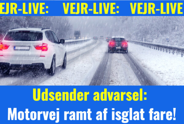 Udsender advarsel: Motorvej ramt af isglat fare!