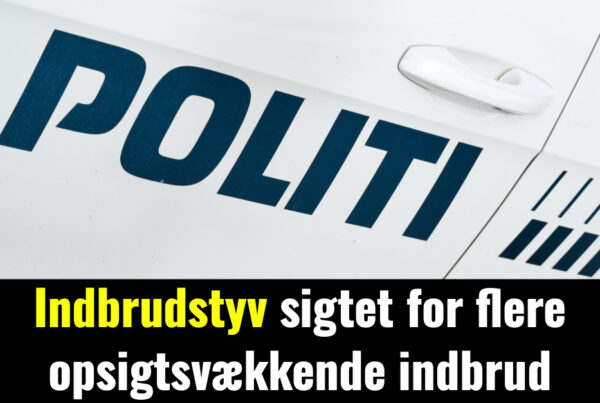 Indbrudstyv sigtet for flere opsigtsvækkende indbrud
