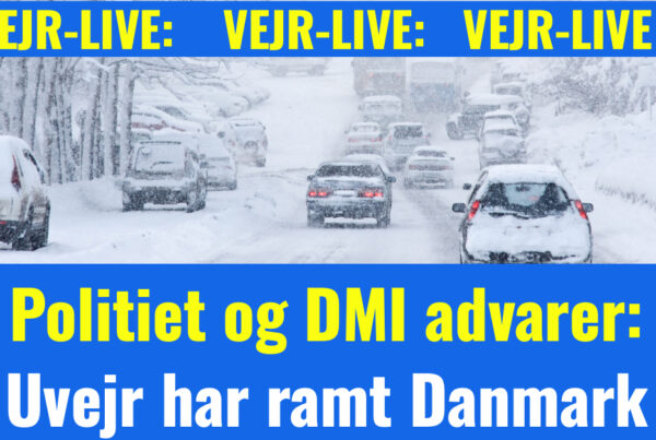 Politiet og DMI advarer: Uvejr har ramt Danmark