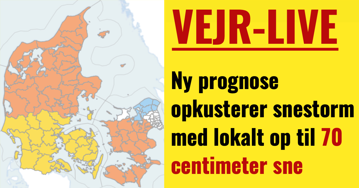 LIVE: Opjusterer snestorm til 70 centimeter sne