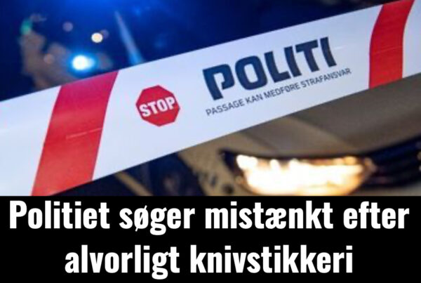 Politiet søger mistænkt efter alvorligt knivstikkeri