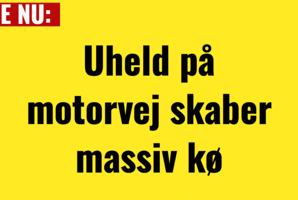 Uheld på motorvej skaber massiv kø