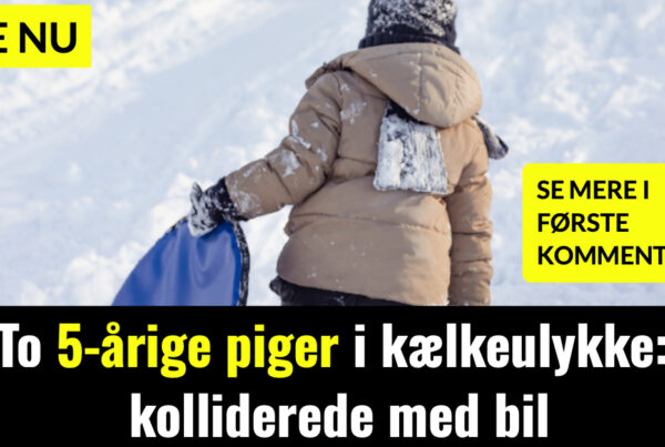 CHOK: Femårige piger på kælke kollideret med bil