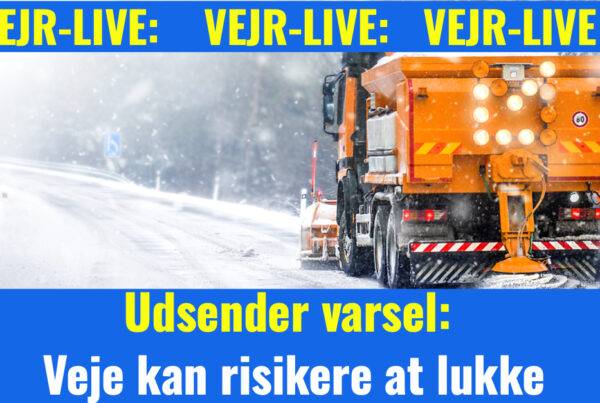 Udsender varsel: Veje kan risikere at lukke