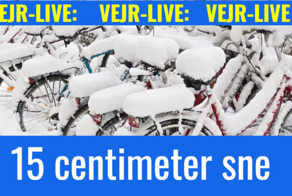 Vejr LIVE: Kraftigt snevejr i store dele af landet