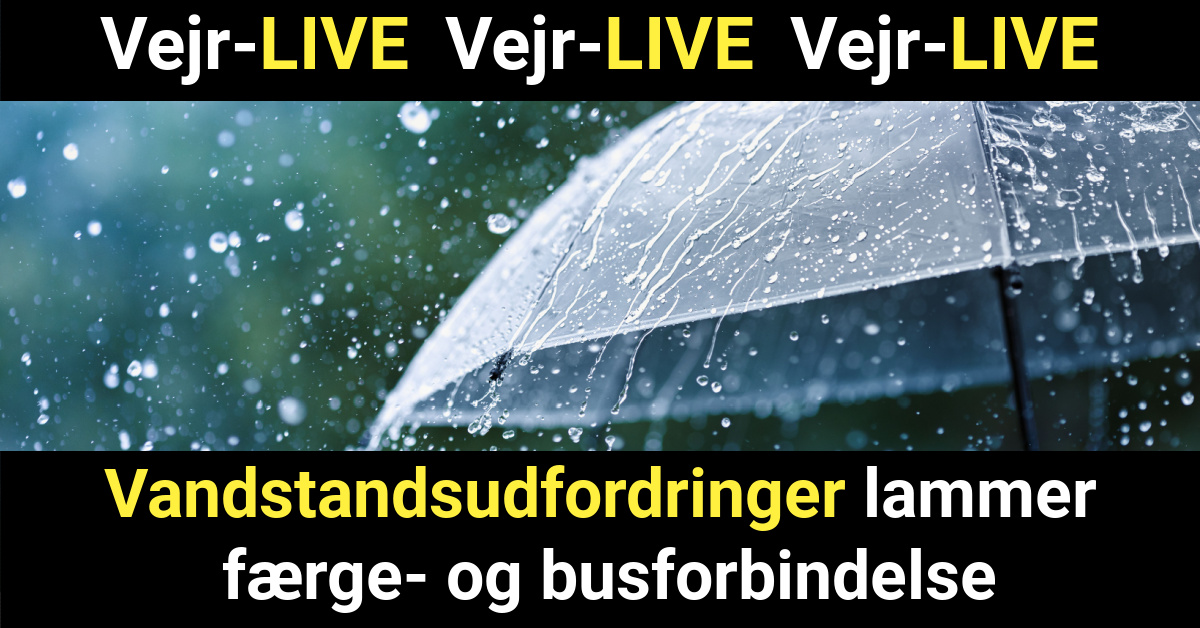 Vandstandsudfordringer lammer færge- og busforbindelse