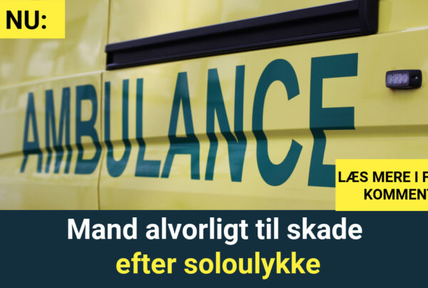 Mand alvorligt til skade efter soloulykke