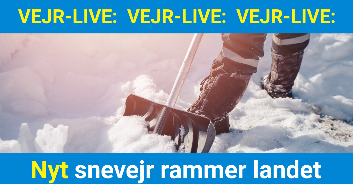 Vejr-LIVE: Nyt snevejr rammer landet