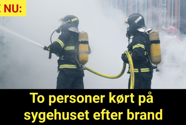 To personer kørt på sygehuset efter brand