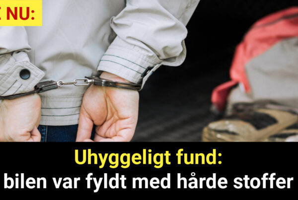 Uhyggeligt fund: bilen var fyldt med hårde stoffer