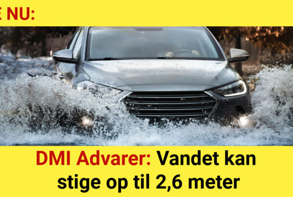 DMI Advarer: Vandet kan stige op til 2,6 meter