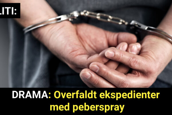 DRAMA: Overfaldt ekspedienter med peberspray