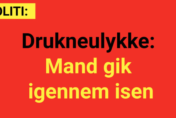 Drukneulykke: Mand gik igennem isen