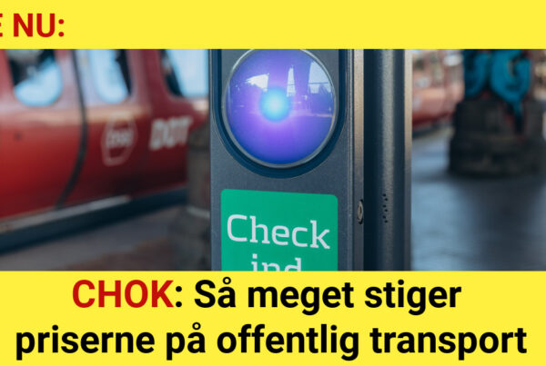 CHOK: Så meget stiger priserne på offentlig transport