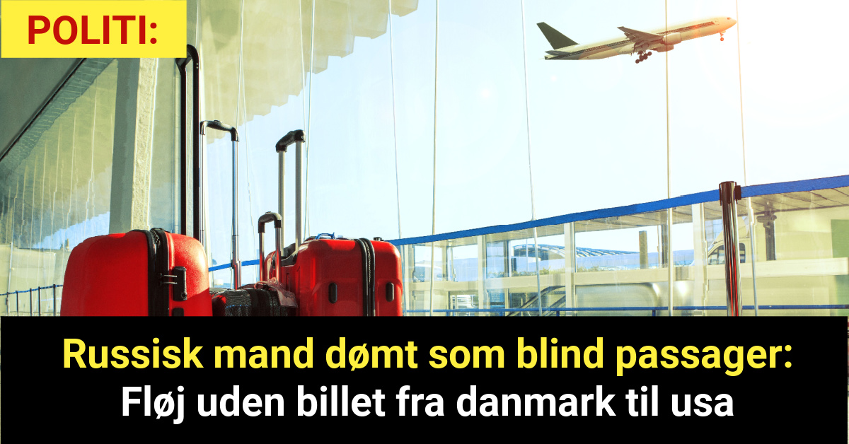 Russisk mand dømt som blind passager: Fløj uden billet fra danmark til usa