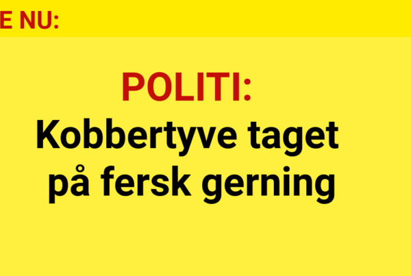 POLITI: Kobbertyve taget på fersk gerning