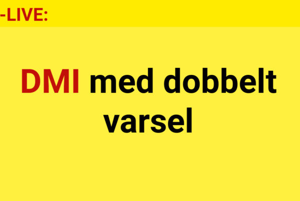 Vejr-LIVE: DMI med dobbelt varsel