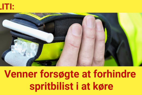 Venner forsøgte at forhindre spritbilist i at køre