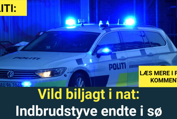 Vild biljagt i nat: Indbrudstyve endte i sø