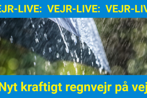 Vejr-LIVE: Nyt kraftigt regnvejr på vej