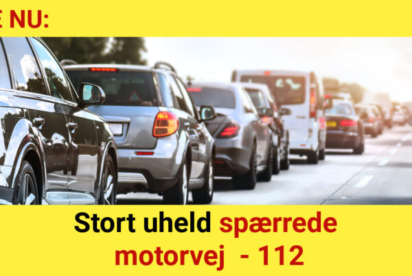 Stort uheld spærrede motorvej - 112