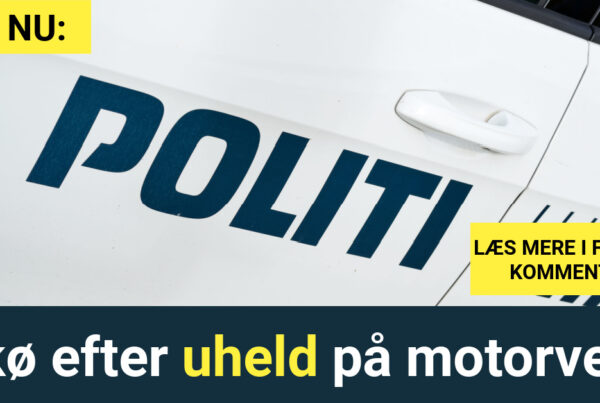 Kø på motorvej efter uheld