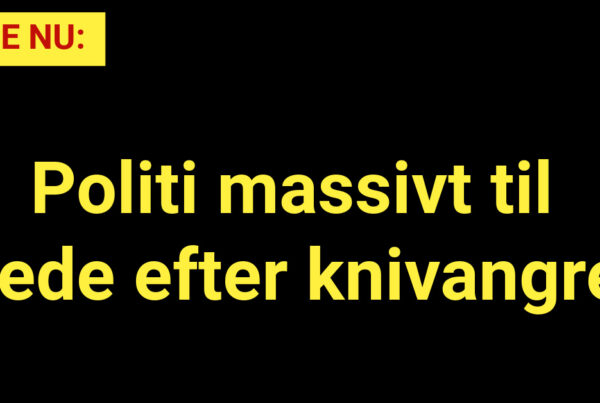 LIGE NU: Stort politiopbud i København efter knivangreb