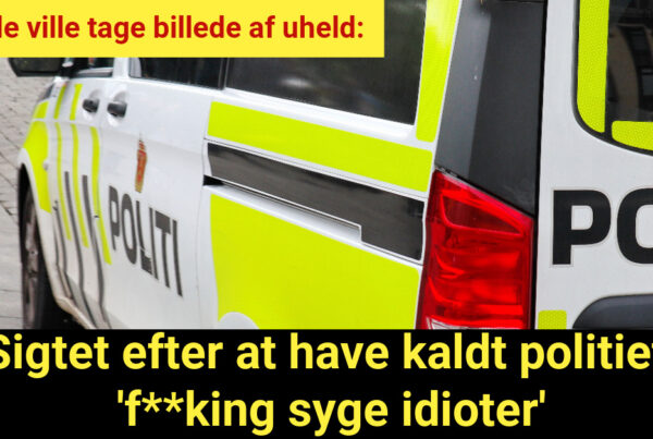 ville tage billede af uheld