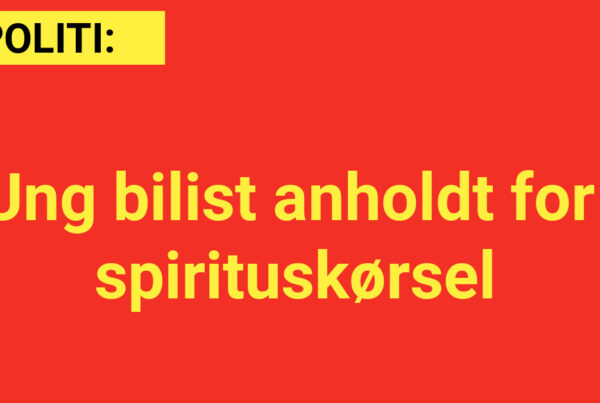 Ung bilist anholdt for spirituskørsel og overtrædelser