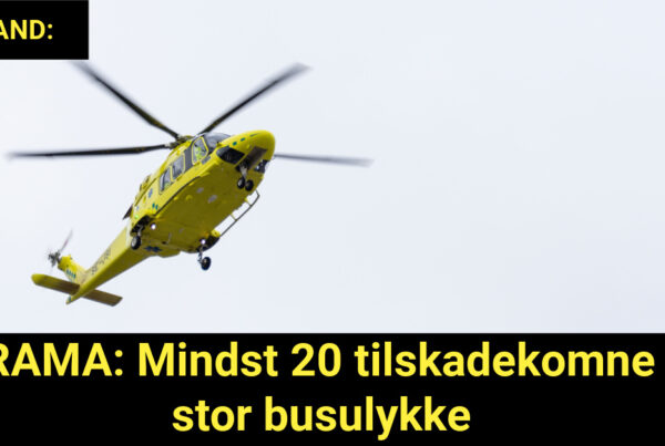 DRAMA: Mindst 20 tilskadekomne i stor busulykke