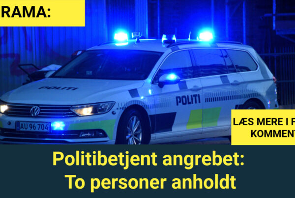 Politibetjent angrebet: To personer anholdt