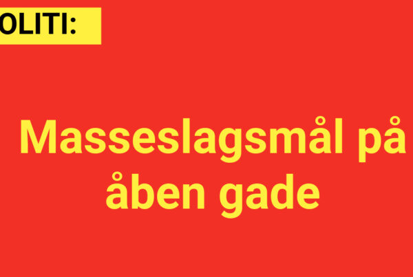 LIGE NU: Masseslagsmål på åben gade