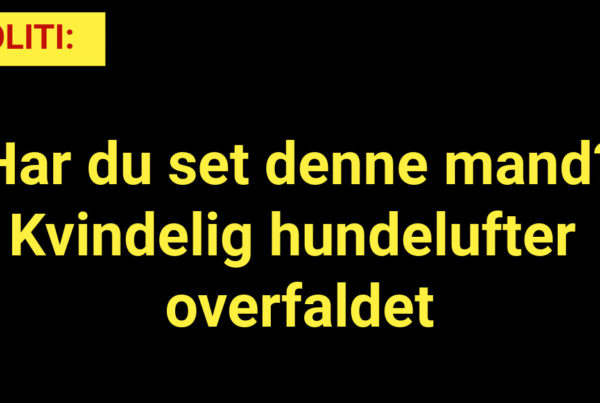 Har du set denne mand? Kvindelig hundelufter overfaldet